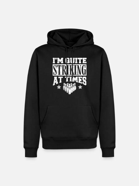 Bowling Player Gift, Bowler - Men’s Premium Organic Hoodie - black