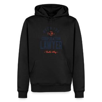 Corporation Lawyer Job Occupation - Men’s Premium Organic Hoodie - black - Front - Nico (187cm)