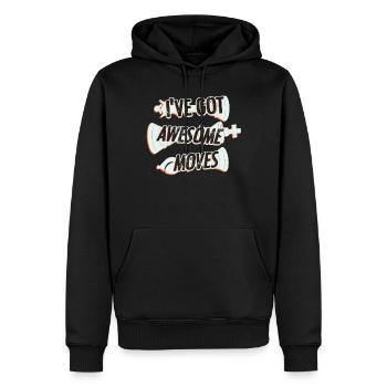 Schach, Schachspieler, Schachzitat - Männer Premium Bio Hoodie - Schwarz - Vorne - Nico (187cm)
