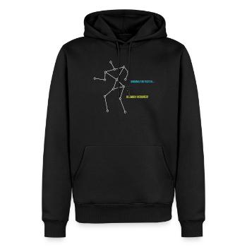 SLS Caméra Chasse aux fantômes, Chasseur de fantômes - Sweat à capuche Premium bio Homme - noir - Devant - Nico (187cm)