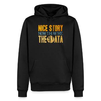 Datenanalyst, Dateningenieur - Männer Premium Bio Hoodie - Schwarz - Vorne - Nico (187cm)