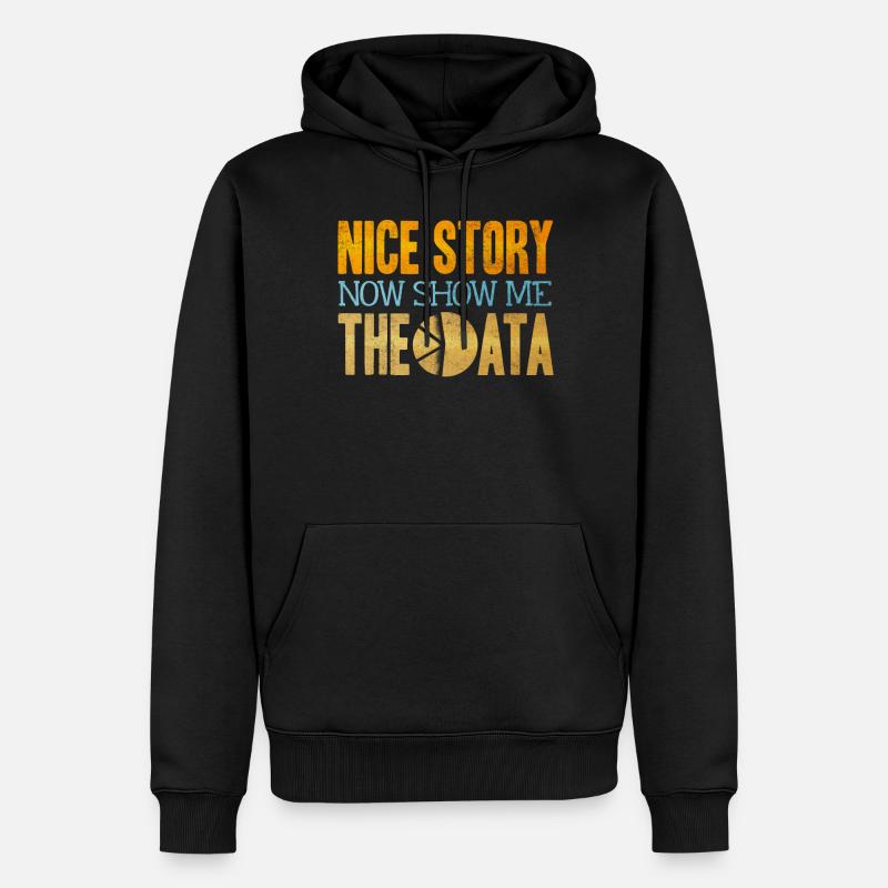 Datenanalyst, Dateningenieur - Männer Premium Bio Hoodie - Schwarz