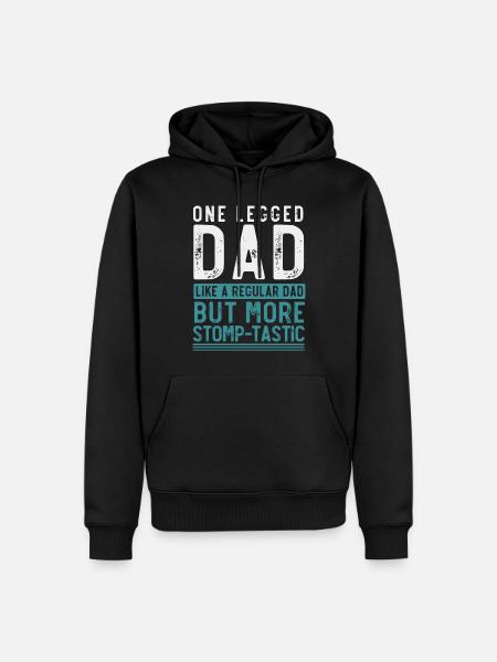 Beinprothese, Prothese, Amputierter, Amputation - Männer Premium Bio Hoodie - Schwarz