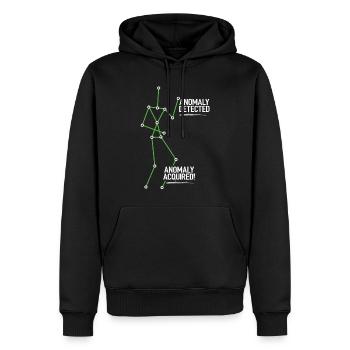 Ghost Hunter, compteur EMF, caméra thermique - Sweat à capuche Premium bio Homme - noir - Devant - Nico (187cm)
