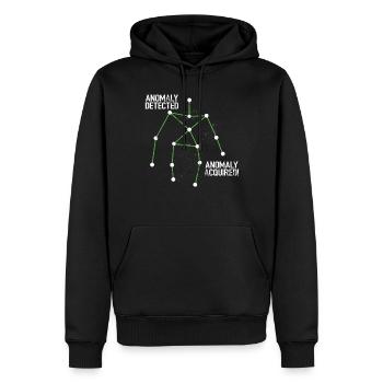 Ghost Hunter, compteur EMF, caméra thermique - Sweat à capuche Premium bio Homme - noir - Devant - Nico (187cm)