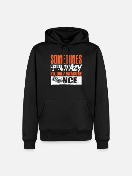 Zimmermann, Holzarbeiter - Männer Premium Bio Hoodie - Schwarz