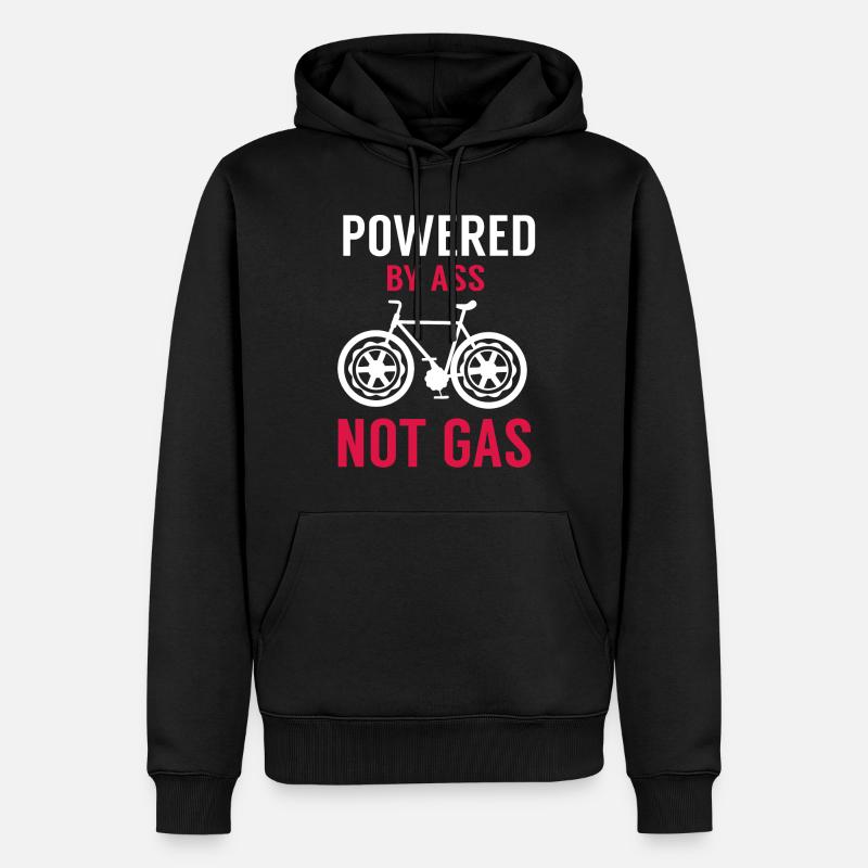 VTT - Sweat à capuche Premium bio Homme - noir