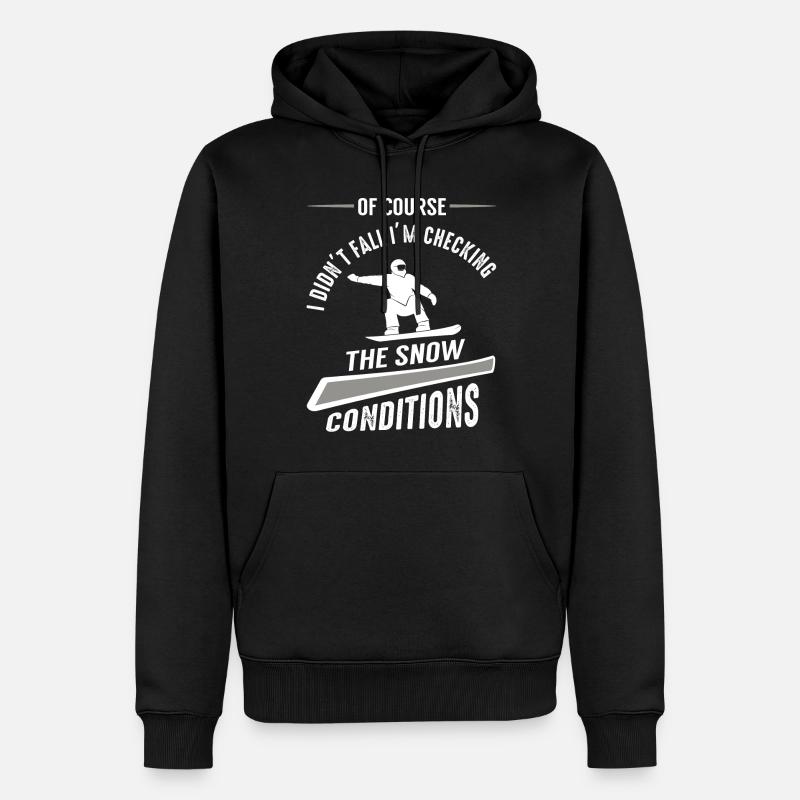 Snowboarders, Snowboard - Sweat à capuche Premium bio Homme - noir