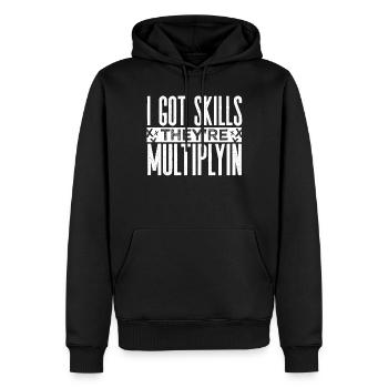 Mathematics teacher - Men’s Premium Organic Hoodie - black - Front - Nico (187cm)