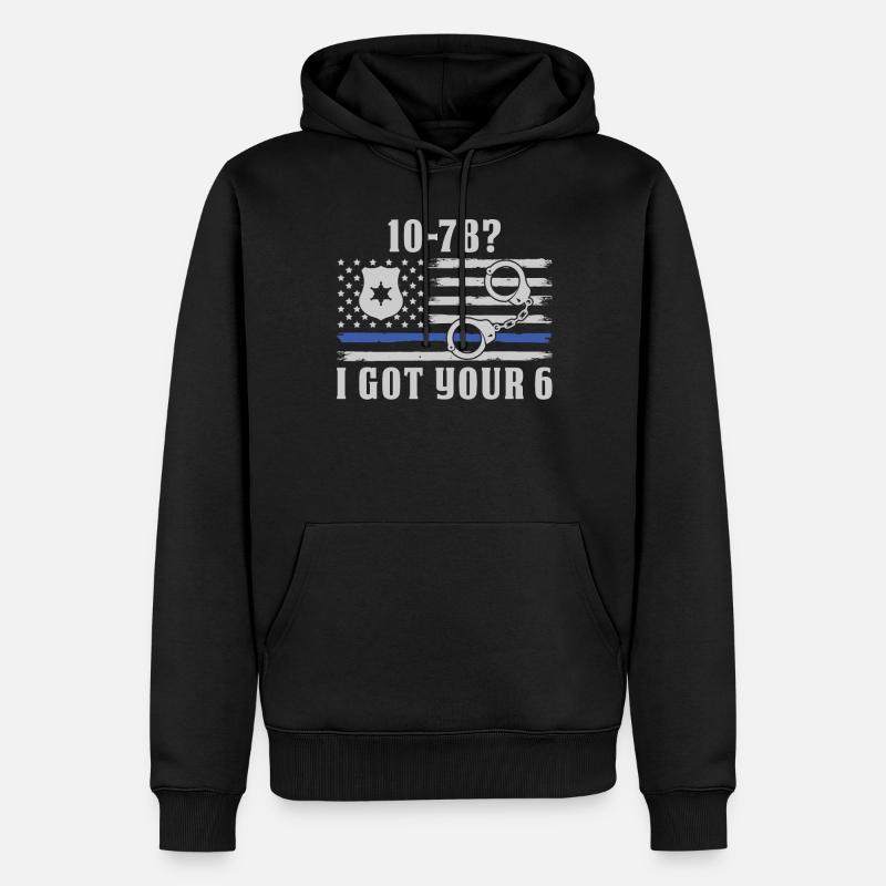 Appréciation du policier - Sweat à capuche Premium bio Homme - noir