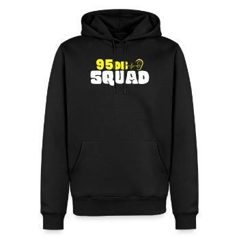 Deaf pride, hearing, disabled, deafness - Men’s Premium Organic Hoodie - black - Front - Nico (187cm)
