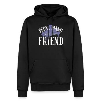 Klavierspieler, Klavierlehrer, Pianist, - Männer Premium Bio Hoodie - Schwarz - Vorne - Nico (187cm)