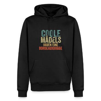 Bordeauxdogge - Männer Premium Bio Hoodie - Schwarz - Vorne - Nico (187cm)