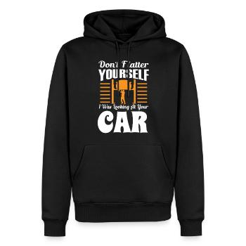 Mécanicien automobile, mécanicien, mécanicien automobile - Sweat à capuche Premium bio Homme - noir - Devant - Nico (187cm)