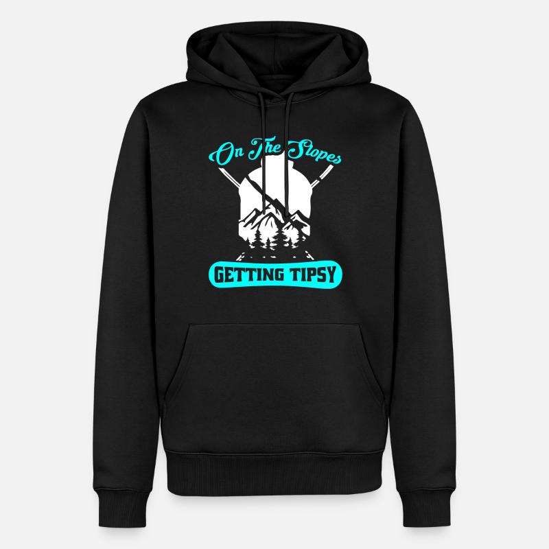 Snowboarder, Snowboarden - Männer Premium Bio Hoodie - Schwarz