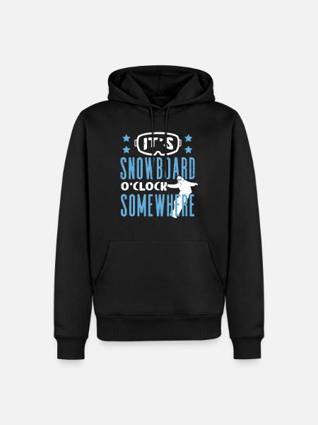 Snowboarders, Snowboard holidays, Snowboard equipment - Men’s Premium Organic Hoodie - black
