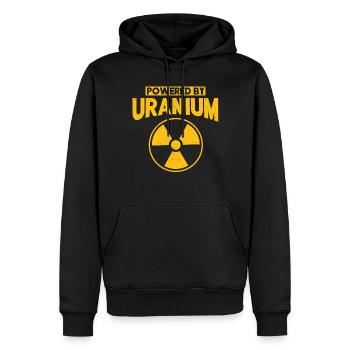 Ingénieur nucléaire, Sciences nucléaires, Science - Sweat à capuche Premium bio Homme - noir - Devant - Nico (187cm)
