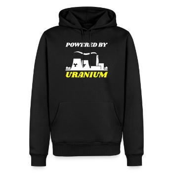Ingénieur nucléaire, Sciences nucléaires, Science - Sweat à capuche Premium bio Homme - noir - Devant - Nico (187cm)