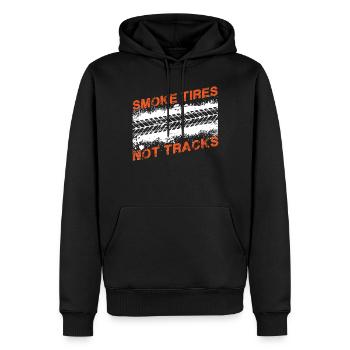 Tuning, voitures de sport, voitures de course - Sweat à capuche Premium bio Homme - noir - Devant - Nico (187cm)