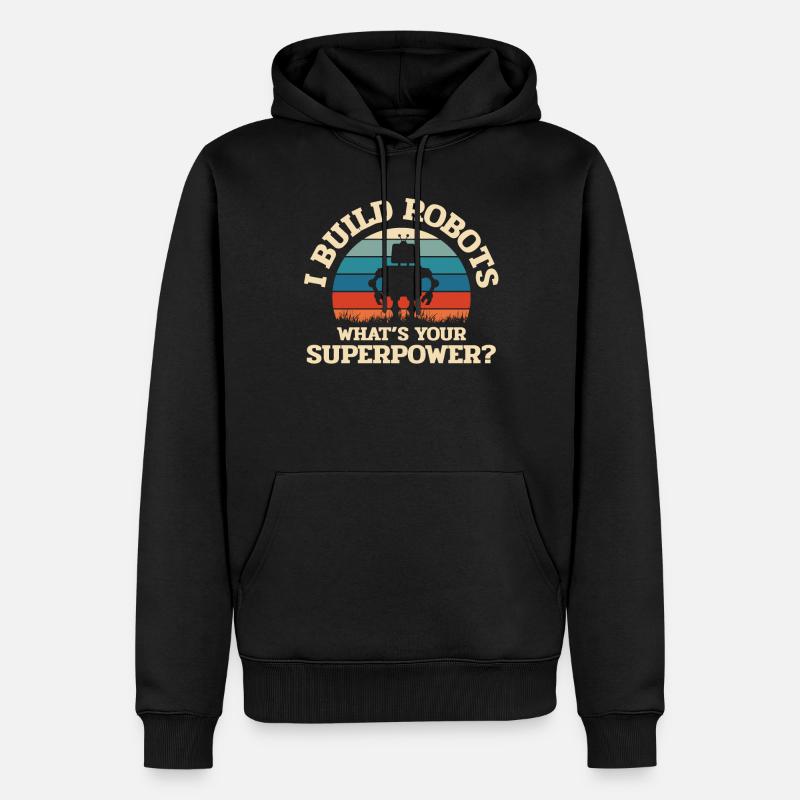Robotik, Roboterbauer - Männer Premium Bio Hoodie - Schwarz