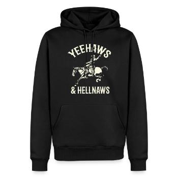Rodeo, Verzierungen, Country, Cowboys - Männer Premium Bio Hoodie - Schwarz - Vorne - Nico (187cm)