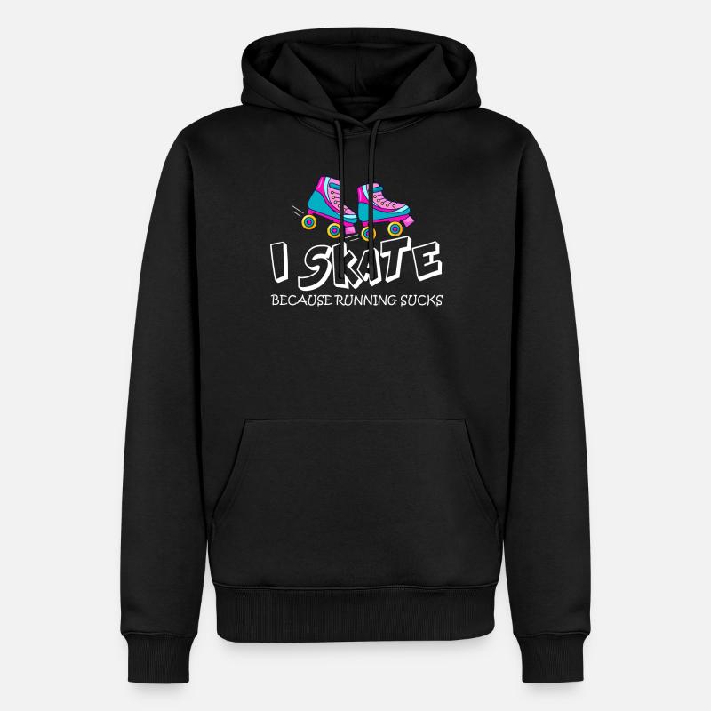 Rollschuhlaufen - Männer Premium Bio Hoodie - Schwarz