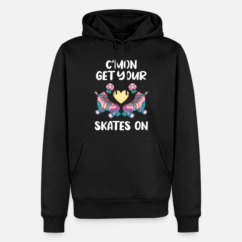 Rollschuhlaufen - Männer Premium Bio Hoodie - Schwarz