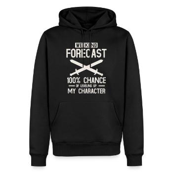 Larp, Larping, Jeu de rôle - Sweat à capuche Premium bio Homme - noir - Devant - Nico (187cm)