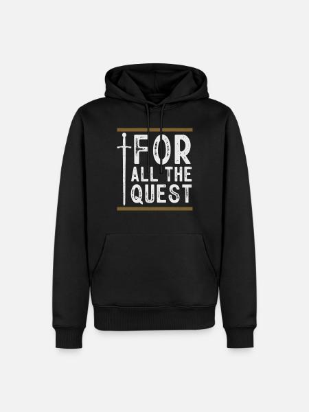 Larp, Larping, Rollenspiel - Männer Premium Bio Hoodie - Schwarz
