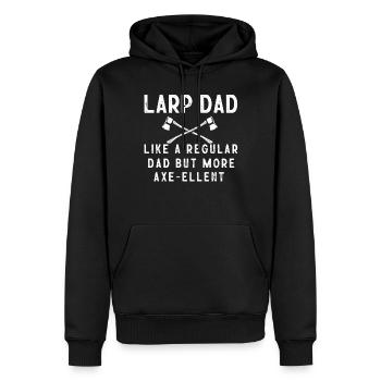 Larp, Larping, Jeu de rôle - Sweat à capuche Premium bio Homme - noir - Devant - Nico (187cm)