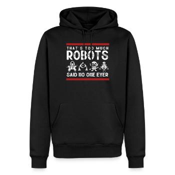 Robotics, Robotics Engineer - Men’s Premium Organic Hoodie - black - Front - Nico (187cm)