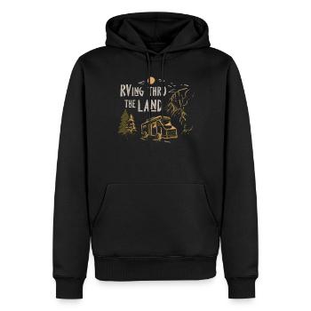 Camping camping-car, VR - Sweat à capuche Premium bio Homme - noir - Devant - Nico (187cm)