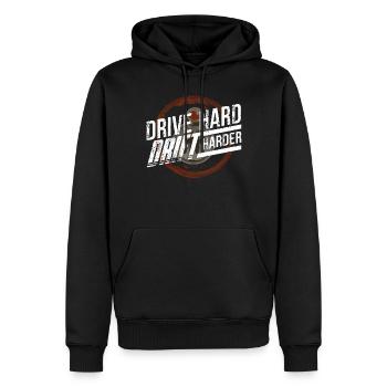 Driften, Autotyp, Autoliebhaber, Autotuning - Männer Premium Bio Hoodie - Schwarz - Vorne - Nico (187cm)