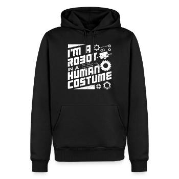 Robotik, Robotikingenieur - Männer Premium Bio Hoodie - Schwarz - Vorne - Nico (187cm)