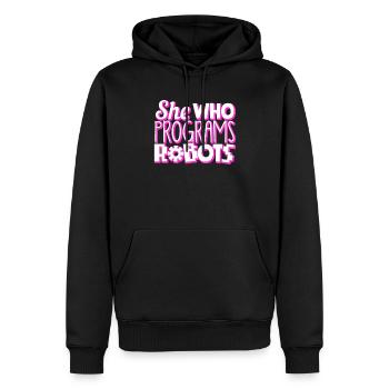 Robotik, Robotikingenieur - Männer Premium Bio Hoodie - Schwarz - Vorne - Nico (187cm)
