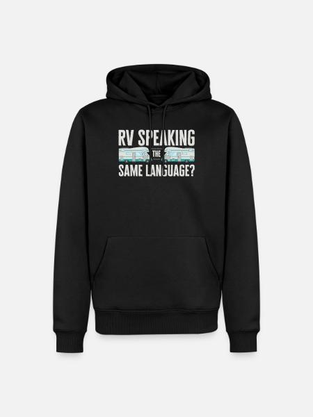 Camping-car, Camping-car, Camping camping-car - Sweat à capuche Premium bio Homme - noir