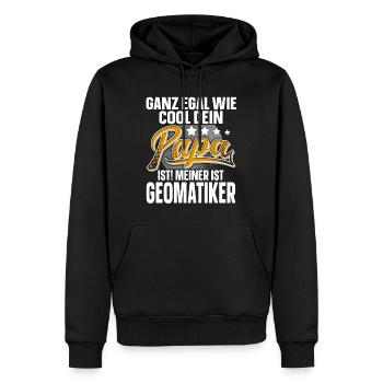 Geomatiker Papa Vater Vatertag Cooler Papa - Männer Premium Bio Hoodie - Schwarz - Vorne - Nico (187cm)