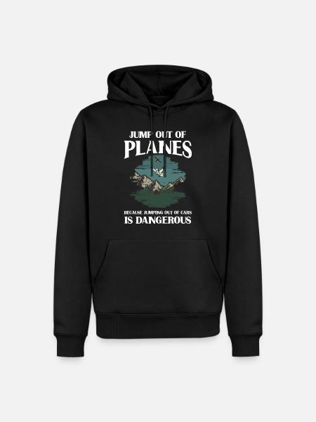 Skydiving, Skydiving - Men’s Premium Organic Hoodie - black