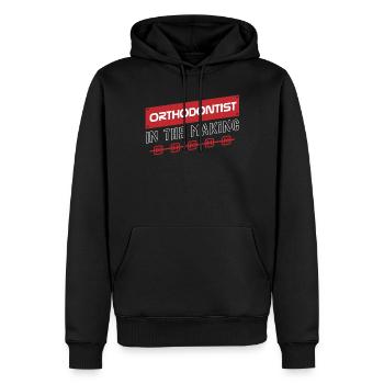Kieferorthopäden, Zahnarzt, Zahnärztlicher Dienst - Männer Premium Bio Hoodie - Schwarz - Vorne - Nico (187cm)
