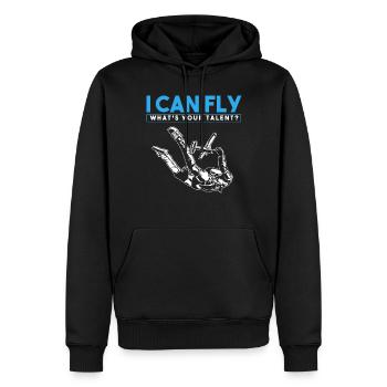 Skydiving, Skydiving - Men’s Premium Organic Hoodie - black - Front - Nico (187cm)
