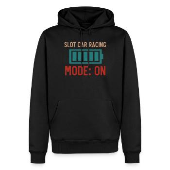 Slotcar-Rennen - Männer Premium Bio Hoodie - Schwarz - Vorne - Nico (187cm)