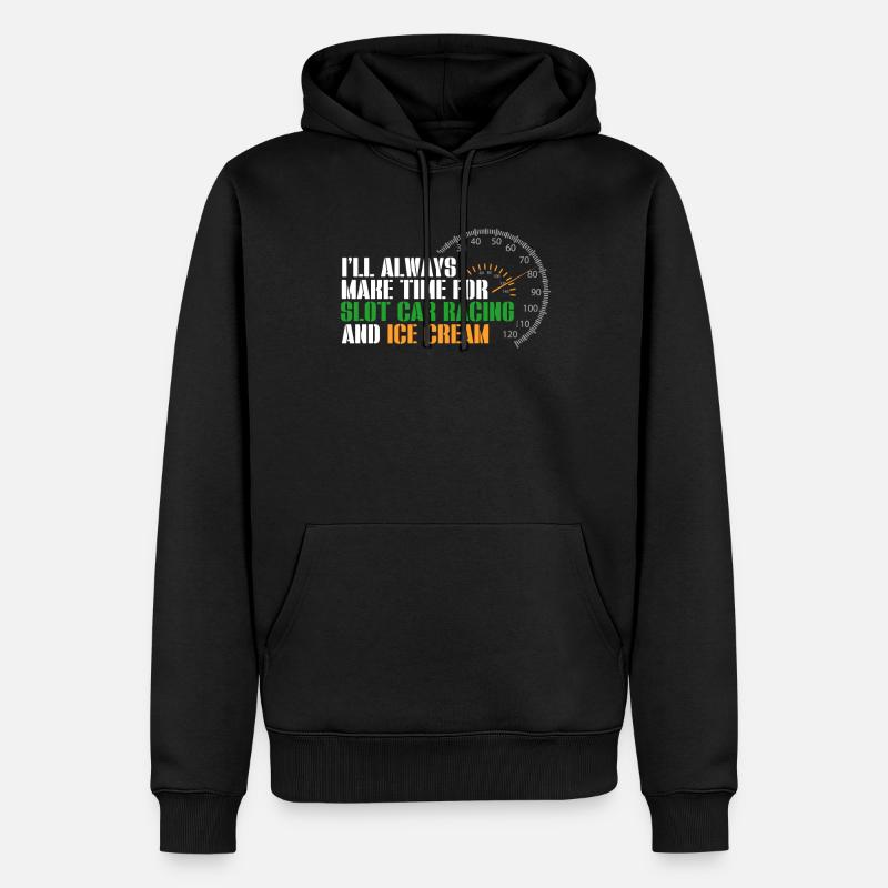 Course de voitures à sous - Sweat à capuche Premium bio Homme - noir
