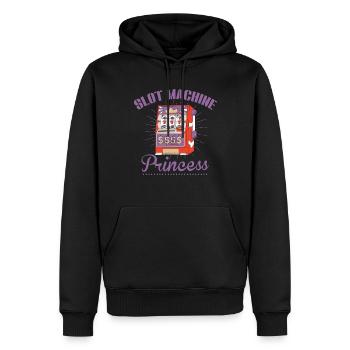 Spielautomat, Spieler, Glücksspiel - Männer Premium Bio Hoodie - Schwarz - Vorne - Nico (187cm)