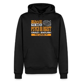 Psychologe, Psychiater, Psychoanalytiker - Männer Premium Bio Hoodie - Schwarz - Vorne - Nico (187cm)