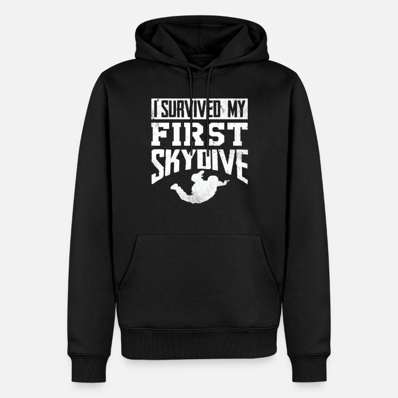 Parachutisme, Parachutisme - Sweat à capuche Premium bio Homme - noir