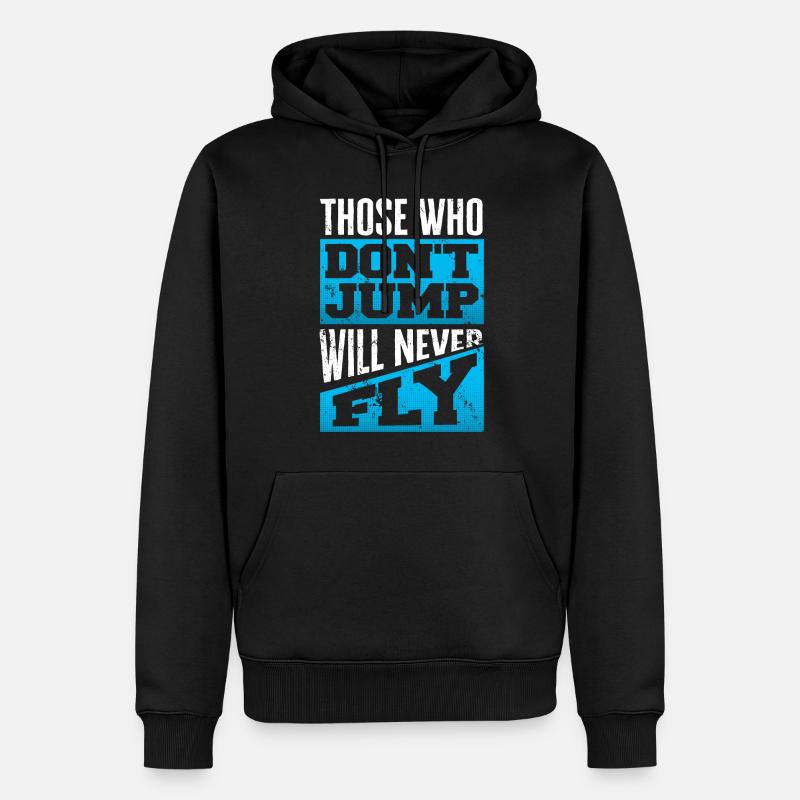 Parachutisme, Parachutisme - Sweat à capuche Premium bio Homme - noir