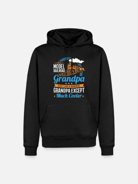 Railway Ladder, Railway Railfan - Men’s Premium Organic Hoodie - black