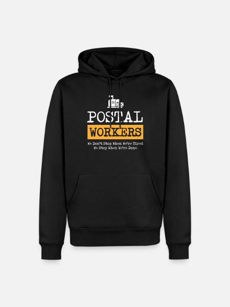 Postier, postier, facteur - Sweat à capuche Premium bio Homme - noir