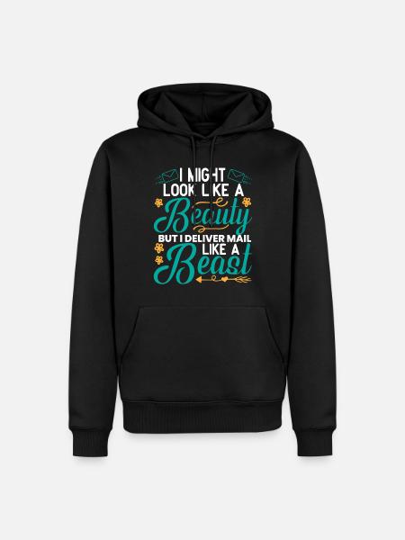 Postier, postier, facteur - Sweat à capuche Premium bio Homme - noir