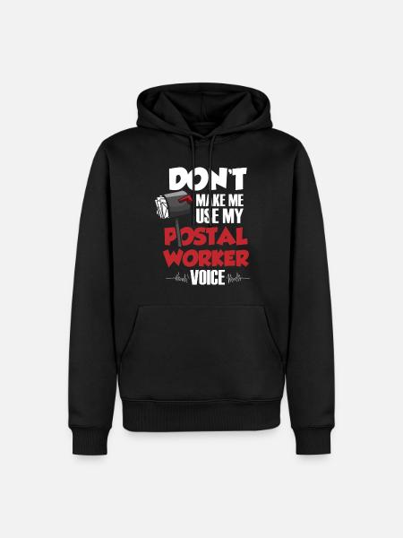 Postier, postier, facteur - Sweat à capuche Premium bio Homme - noir